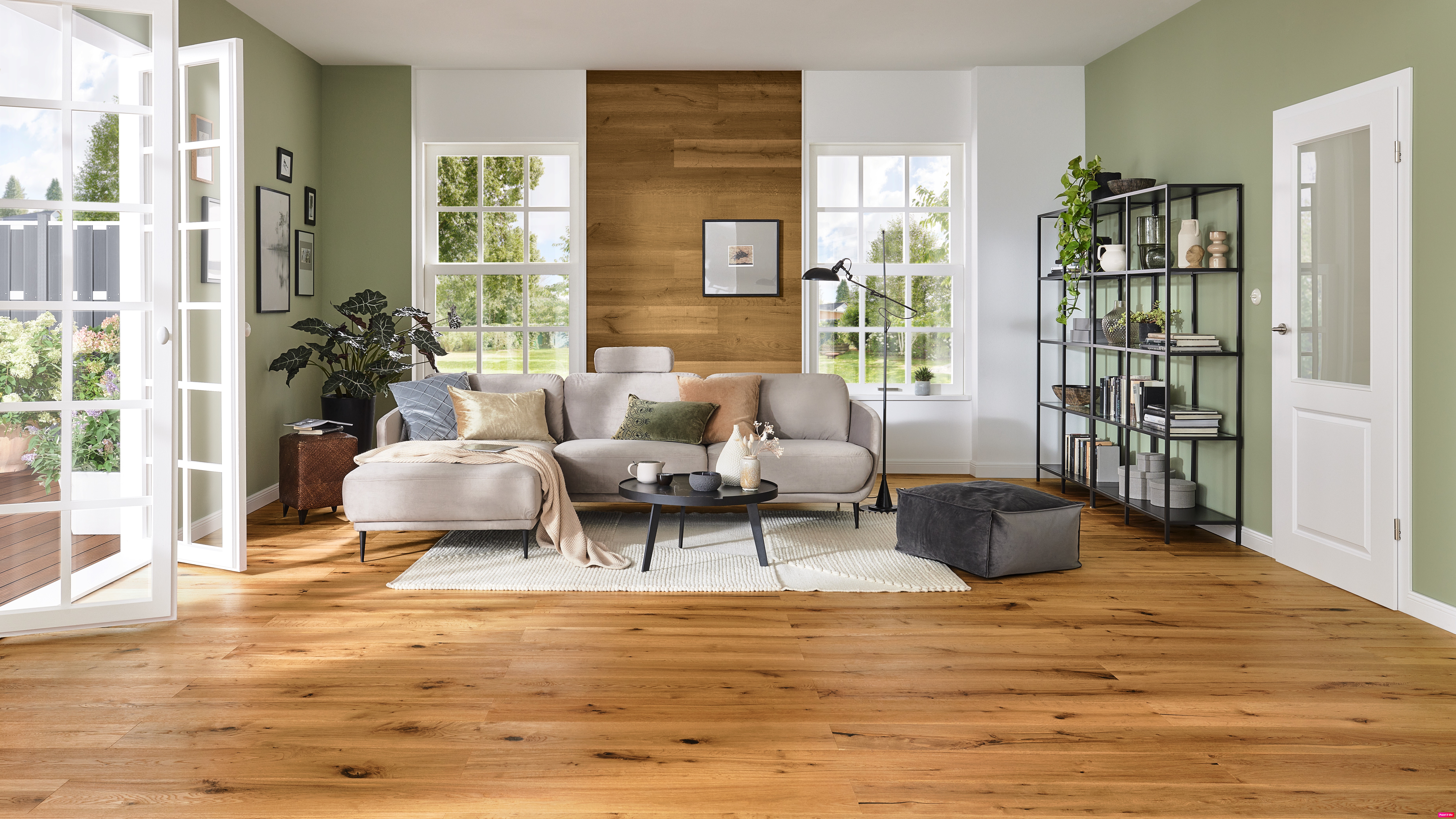 Wohnzimmer im Landhausstil –Weitsicht 
